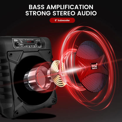 8” Portable PA Speaker