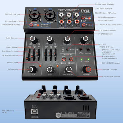 Compact BT DJ Mixer Interface