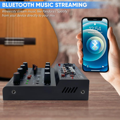 Compact BT DJ Mixer Interface