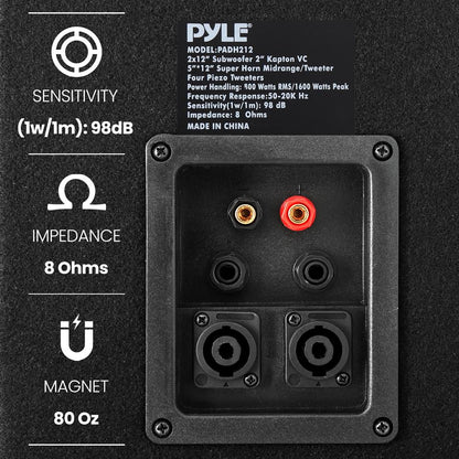 7-Way PA Loud-Speaker Cabinet System