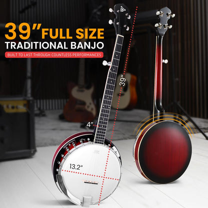 5-String Banjo with Accessory Kit