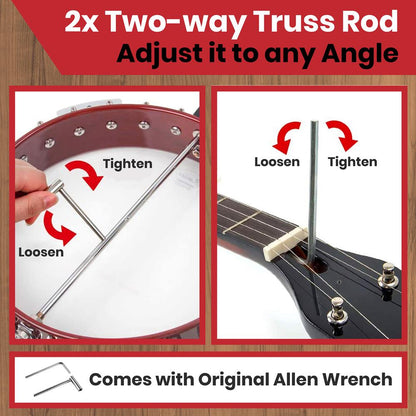 5-String Banjo with Accessory Kit