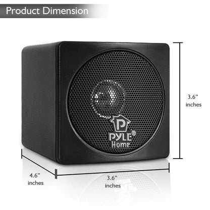 3'' Mini Cube Bookshelf Speakers