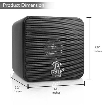 4'' Mini Cube Bookshelf Speakers