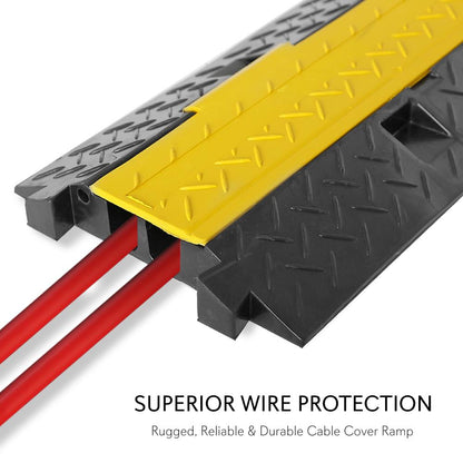 Cable Cover Ramp Safety Track, 2-Ch.