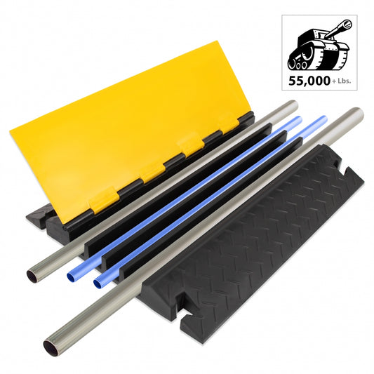 Cable Cover Ramp Safety Track, 4-Ch.