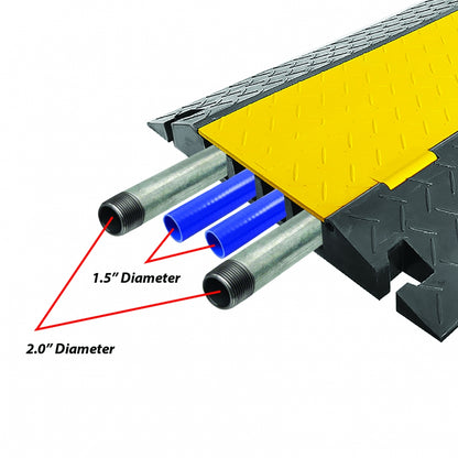 Cable Cover Ramp Safety Track, 4-Ch.