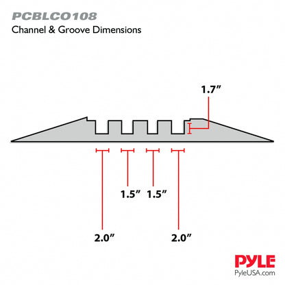 Cable Cover Ramp Safety Track, 4-Ch.