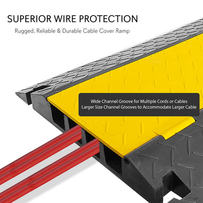 Cable Cover Ramp Safety Track, 4-Ch.