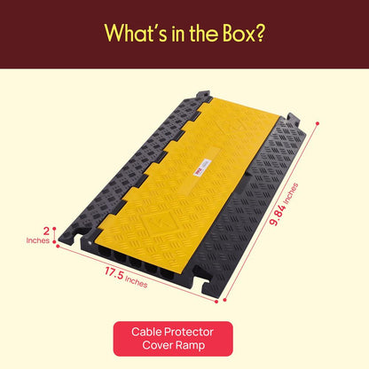 Cable Cover Ramp Safety Track, 5-Ch.