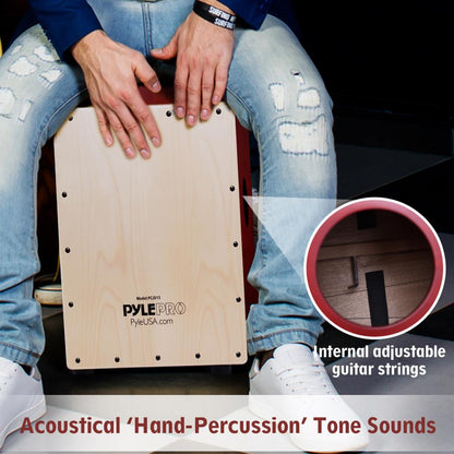 Wooden Cajon Percussion Box Brown