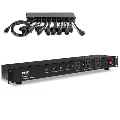 Multi-Outlet Surge Protect Power Supply 4 USB Charge Ports