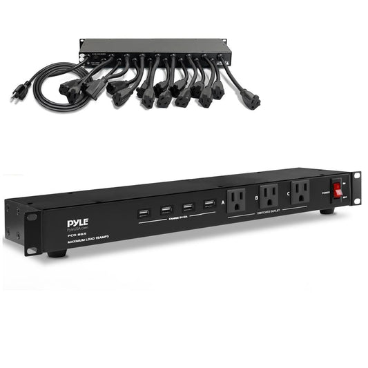 Multi-Outlet Surge Protect Power Supply 4 USB Charge Ports