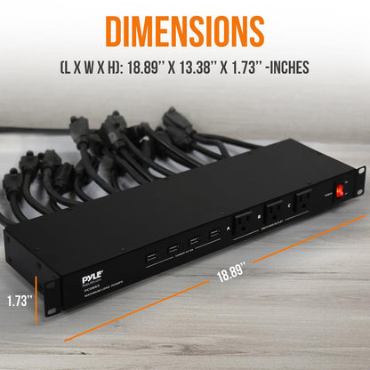 Multi-Outlet Surge Protect Power Supply 4 USB Charge Ports