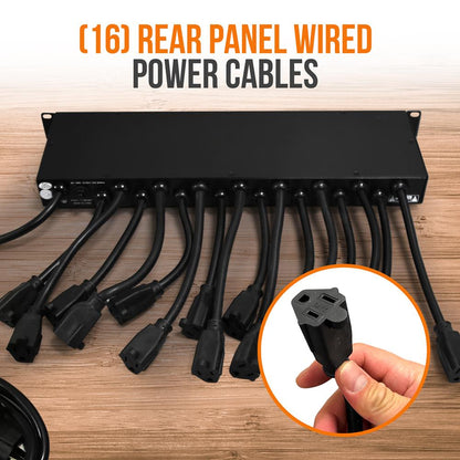 Multi-Outlet Surge Protect Power Supply 4 USB Charge Ports