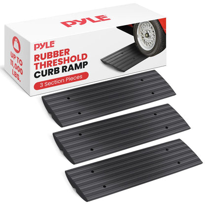 Driveway Threshold Car Curb Ramps, 3-Pcs