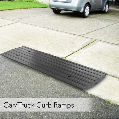 Driveway Threshold Car Curb Ramps, 3-Pcs