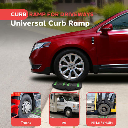 Curved Curb Ramps 1-pc 1 Foot Green
