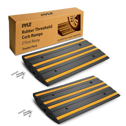 Curved Curb Ramps 2-pc 2 Foot Yellow
