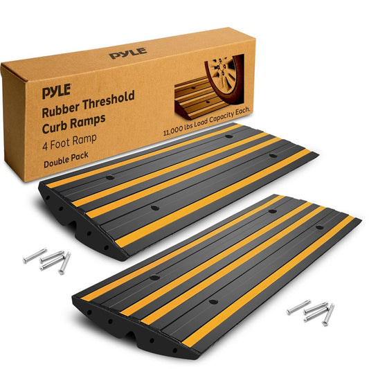 Curved Curb Ramps 2-pc 4 Foot Yellow