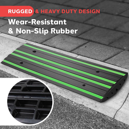 Curved Curb Ramps 1-pc 4 Foot Green