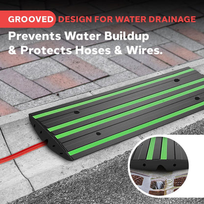 Curved Curb Ramps 1-pc 4 Foot Green