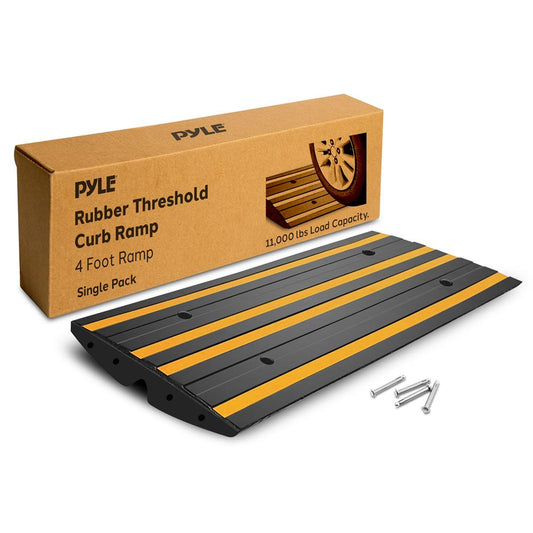 Curved Curb Ramps 1-pc 4 Foot Yelllow