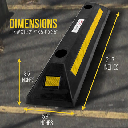 Vehicle Wheel Stop 2-Pack