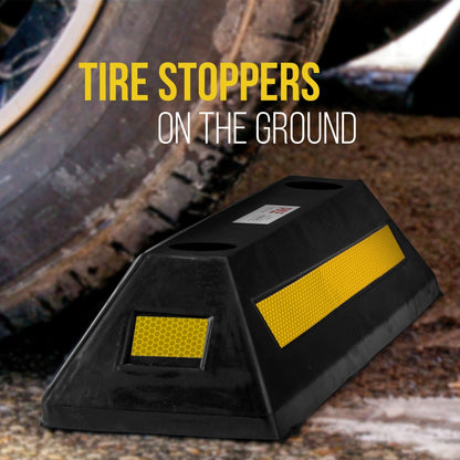 Vehicle Wheel Stop 2-Pack