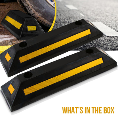 Vehicle Wheel Stop 2-Pack