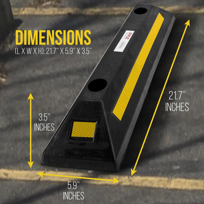 Vehicle Wheel Stop 4-Pack
