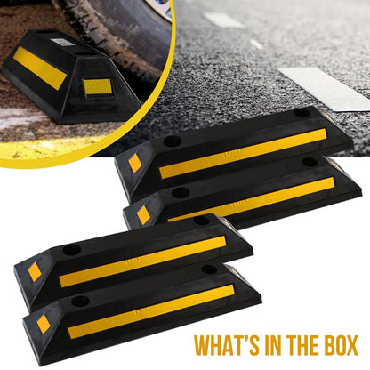 Vehicle Wheel Stop 4-Pack