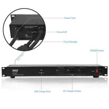 Multi-Outlet Surge Protect Power Supply