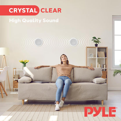 5.25'' Home In-Wall / Ceiling Speakers 150W Polypropylene Cone White