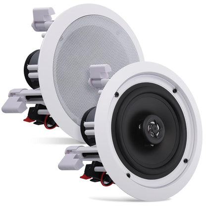 6.5'' Home In-Wall / Ceiling Speakers White 200W