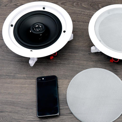 6.5'' Home In-Wall / Ceiling Speakers White 200W