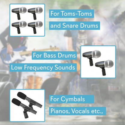 Wired Drum Microphone Kit