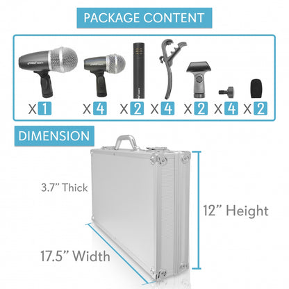 Wired Drum Microphone Kit