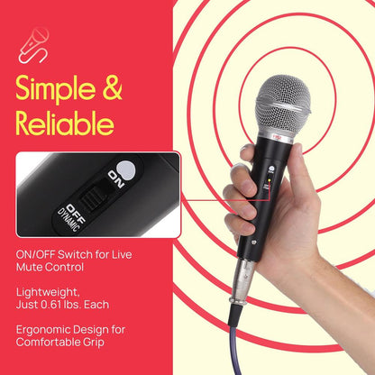 Dynamic Microphone Kit, 3 Mics