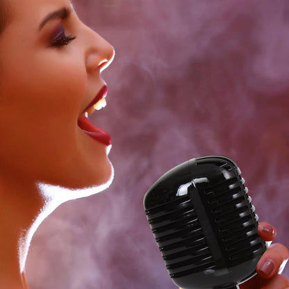 Classic Retro Vintage Microphone, Black