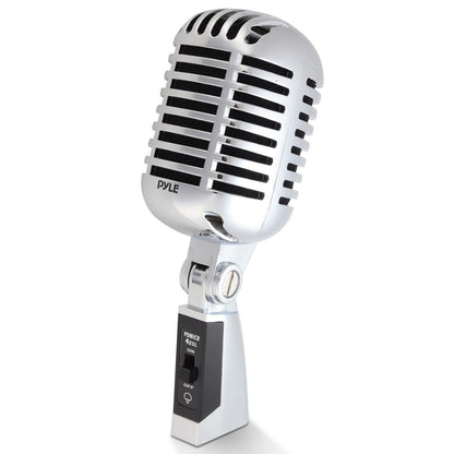 Classic Retro Vintage Microphone, Unidirectional - Silver