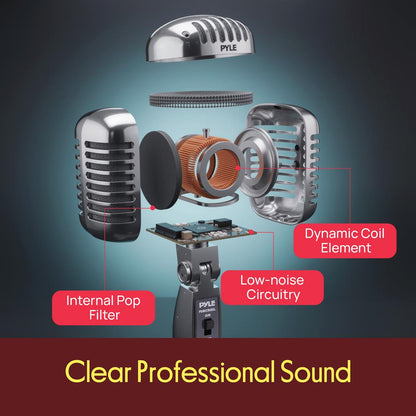 Classic Retro Vintage Microphone, Silver