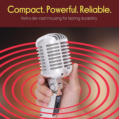 Classic Retro Vintage Microphone, Silver