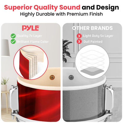 3-Pcs Kids/Junior Drum Set Red
