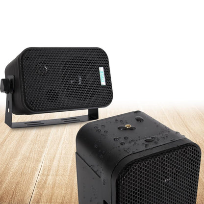 3.5'' Indoor/Outdoor Wall Mount Speakers Black