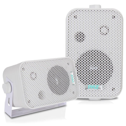 3.5'' Indoor/Outdoor Wall Mount Speakers White