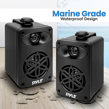 2-Way Indoor/Outdoor Speaker System 200W Black