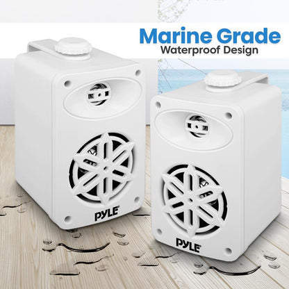 2-Way Indoor/Outdoor Speaker System 200W White