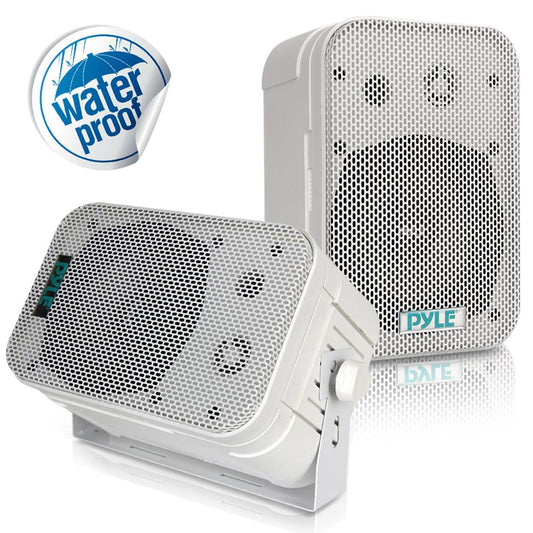 5.25" Indoor/Outdoor Wall Mount Speakers 200W White