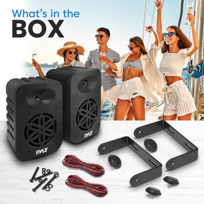 2-Way Indoor/Outdoor Speaker System 300W Black